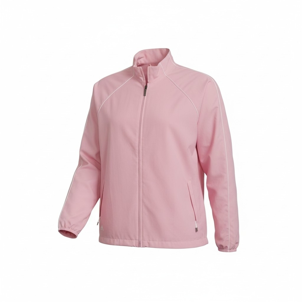 Adidas Women's Light Pink Bomber Windbreaker Jacket - Picture 1 of 5